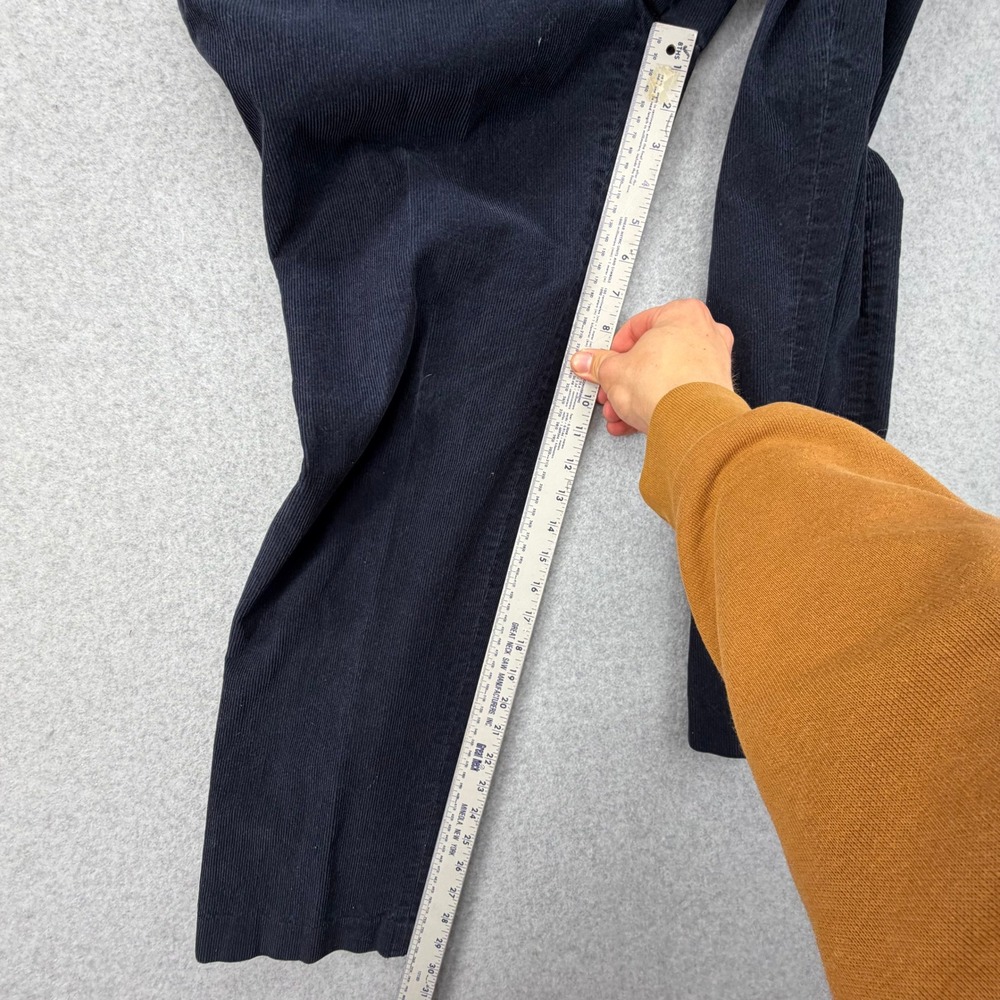 Lauren Ralph Lauren Mens Navy Blue Corduroy Straight Leg Pants 37x30 Classic - Picture 5 of 8